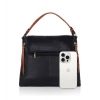 Women's Faux Leather Solid Sling Bag (Black) Women's Faux Leather Solid Sling Bag (Black)