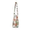 Women's Faux Leather Printed Tote Bag (White Orang) Women's Faux Leather Printed Tote Bag (White Orang)