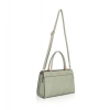 Women's Faux Leather Textured Adjustable Long Belt Handbag (Green)