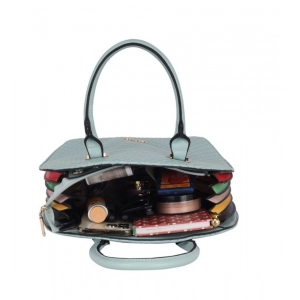 Generic Women's Faux Leather Printed Adjustable Long Belt Handbag (Green)