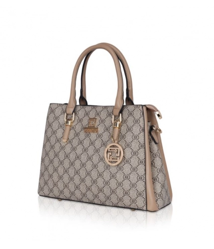 Women's Faux Leather Printed Handbag (Hilver)