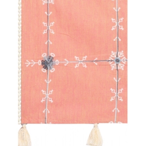 Generic Women's Cotton Opaque Stole (Peach, Length: 1.5 to 2 Mtr)