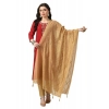 Women's Chanderi Self design Dupatta (Gold, Length: Free Size) Women's Chanderi Self design Dupatta (Gold, Length: Free Size)