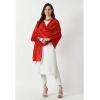 Women's Chanderi Self design Dupatta (Red, Length: Free Size) Women's Chanderi Self design Dupatta (Red, Length: Free Size)