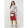 Women's Chanderi Self design Dupatta (White, Length: Free Size) Women's Chanderi Self design Dupatta (White, Length: Free Size)