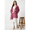 Women's Chanderi Self design Dupatta (Levender, Length: Free Size)