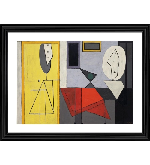 The Studio 1928 Painting With Wood Photo Frame (Multicolor)