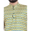Dropship Men's Cotton Blended Printed Full Sleeve Shortkurta (Multicolor)