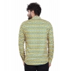 Dropship Men's Cotton Blended Printed Full Sleeve Shortkurta (Multicolor)