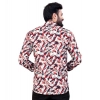 Dropship Men's Cotton Blended Printed Full Sleeve Shortkurta (Multicolor)