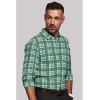 Men's Cotton Blended Checked Full Sleeve Shirt (Green-Yellow) Men's Cotton Blended Checked Full Sleeve Shirt (Green-Yellow)