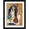 Dropship Meerabai and Krishna Painting With Wood Photo Frame (Multicolor)