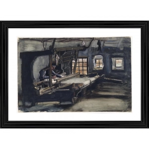 Generic Weaver 1884 Painting With Wood Photo Frame (Multicolor)