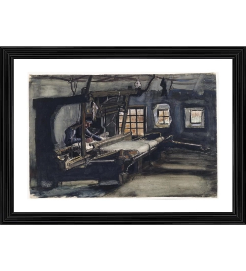 Weaver 1884 Painting With Wood Photo Frame (Multicolor)