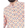 Dropship Men's Cotton Blended Printed Full Sleeve Shortkurta (Multicolor)