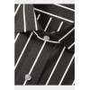 Men's Cotton Blended Striped Full Sleeve Shirt (Black-White) Men's Cotton Blended Striped Full Sleeve Shirt (Black-White)