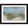 Dropship Behind the Windmill 1887 Painting With Wood Photo Frame (Multicolor)