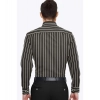 Men's Cotton Blended Striped Full Sleeve Shirt (Black-White) Men's Cotton Blended Striped Full Sleeve Shirt (Black-White)