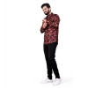 Dropship Men's Cotton Blended Printed Full Sleeve Shortkurta (Multicolor)