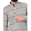 Dropship Men's Cotton Blended Printed Full Sleeve Shortkurta (Multicolor)