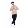 Dropship Men's Cotton Blended Printed Full Sleeve Shortkurta (Multicolor)