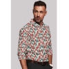 Men's Cotton Blended Printed Full Sleeve Shirt (Multicolor)