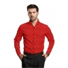 Men's Cotton Blended Printed Full Sleeve Shirt (Red) Men's Cotton Blended Printed Full Sleeve Shirt (Red)