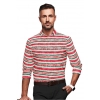 Men's Cotton Blended Striped Full Sleeve Shirt (Red-White) Men's Cotton Blended Striped Full Sleeve Shirt (Red-White)