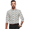 Men's Cotton Blended Printed Full Sleeve Shirt (Multicolor) Men's Cotton Blended Printed Full Sleeve Shirt (Multicolor)