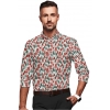 Men's Cotton Blended Printed Full Sleeve Shirt (Multicolor)