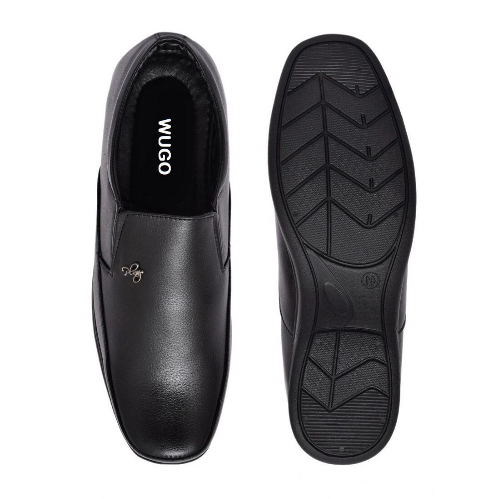 Men's Faux Leather Formal Shoes (Black)