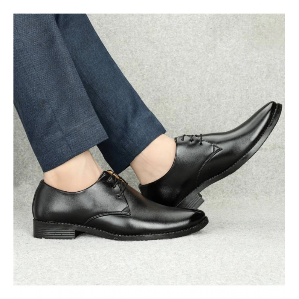 Men's Faux Leather Formal Shoes (Black) Men's Faux Leather Formal Shoes (Black)