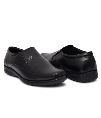 Men's Faux Leather Formal Shoes (Black)