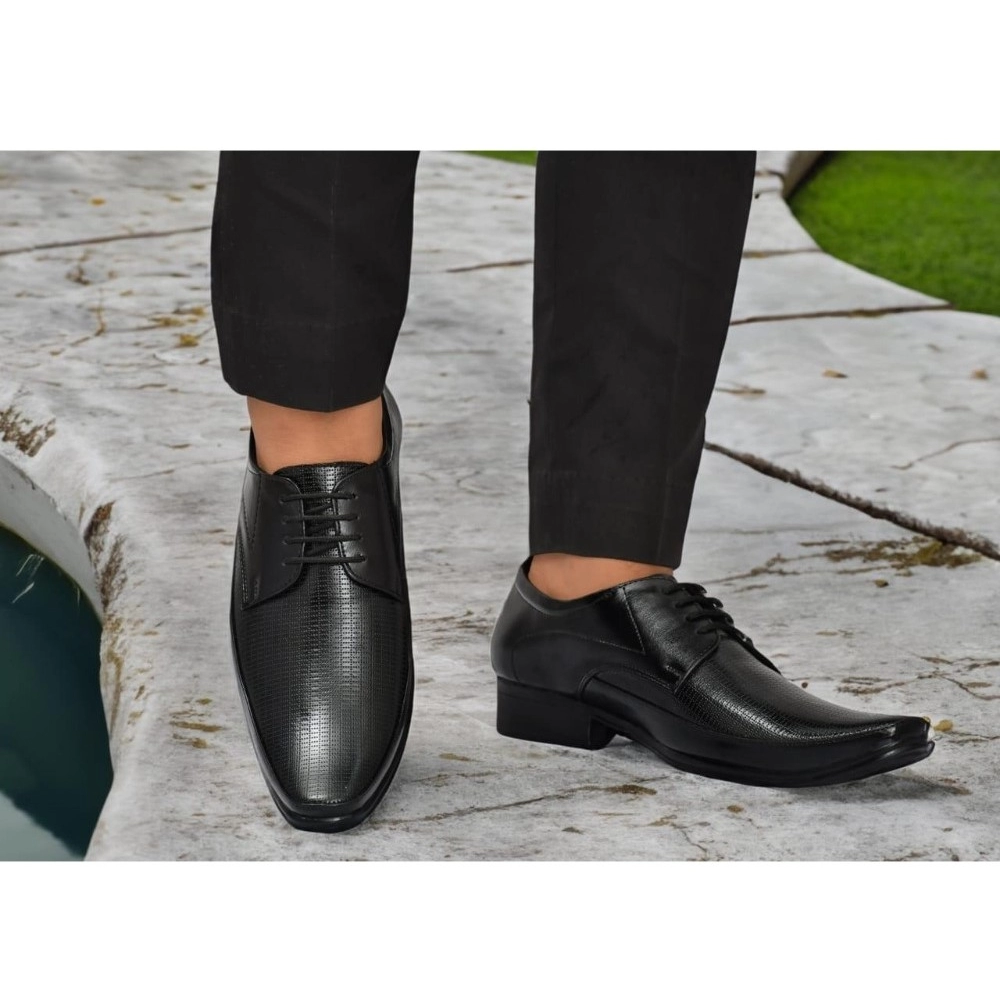 Men's Faux Leather Formal Shoes (Black) Men's Faux Leather Formal Shoes (Black)
