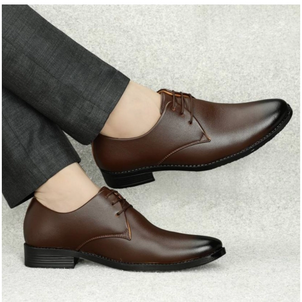Men's Faux Leather Formal Shoes (Brown) Men's Faux Leather Formal Shoes (Brown)