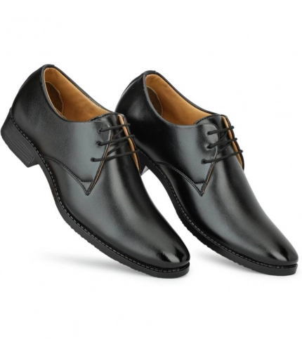 Men's Faux Leather Formal Shoes (Black)