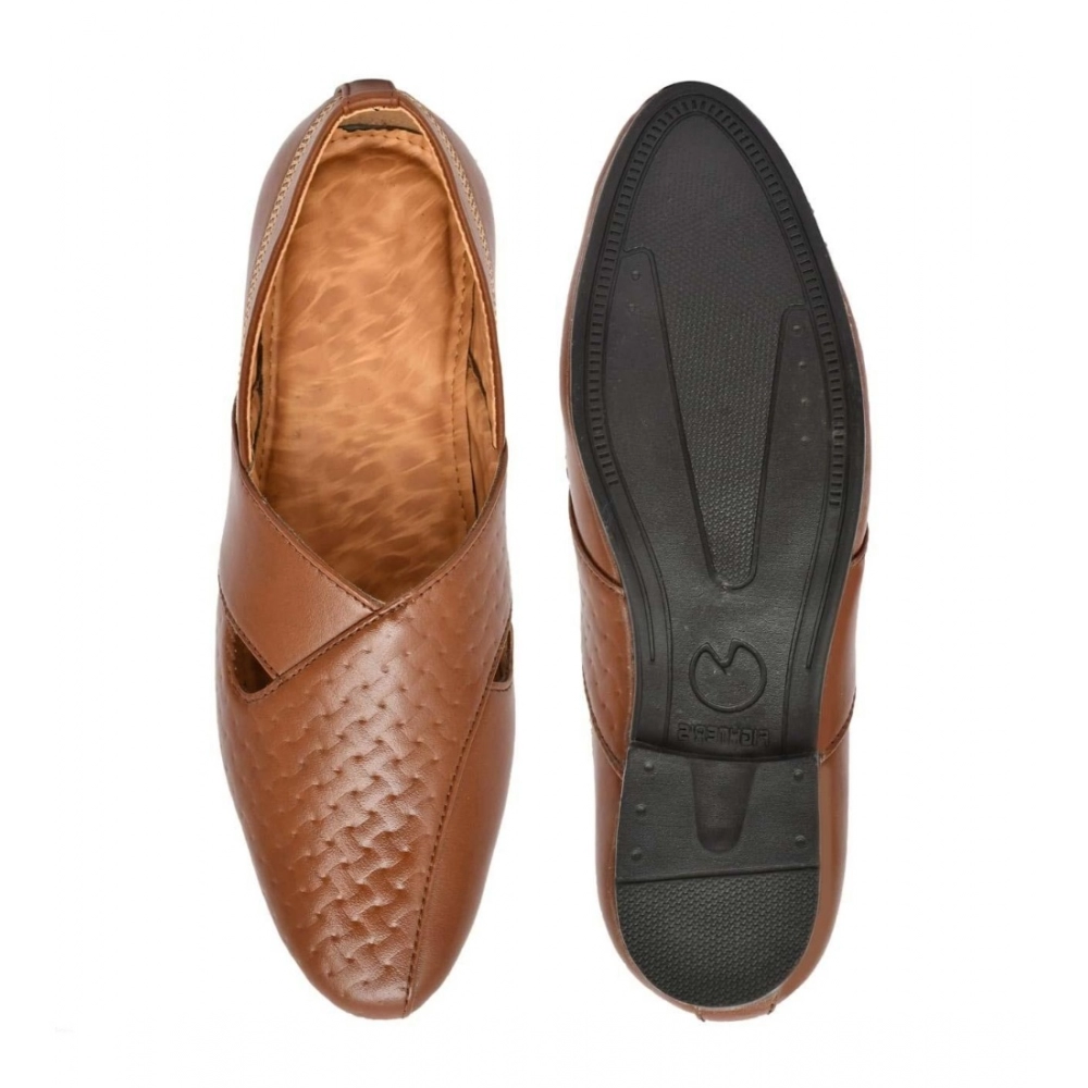 Men's Faux Leather Formal Shoes (Tan) Men's Faux Leather Formal Shoes (Tan)