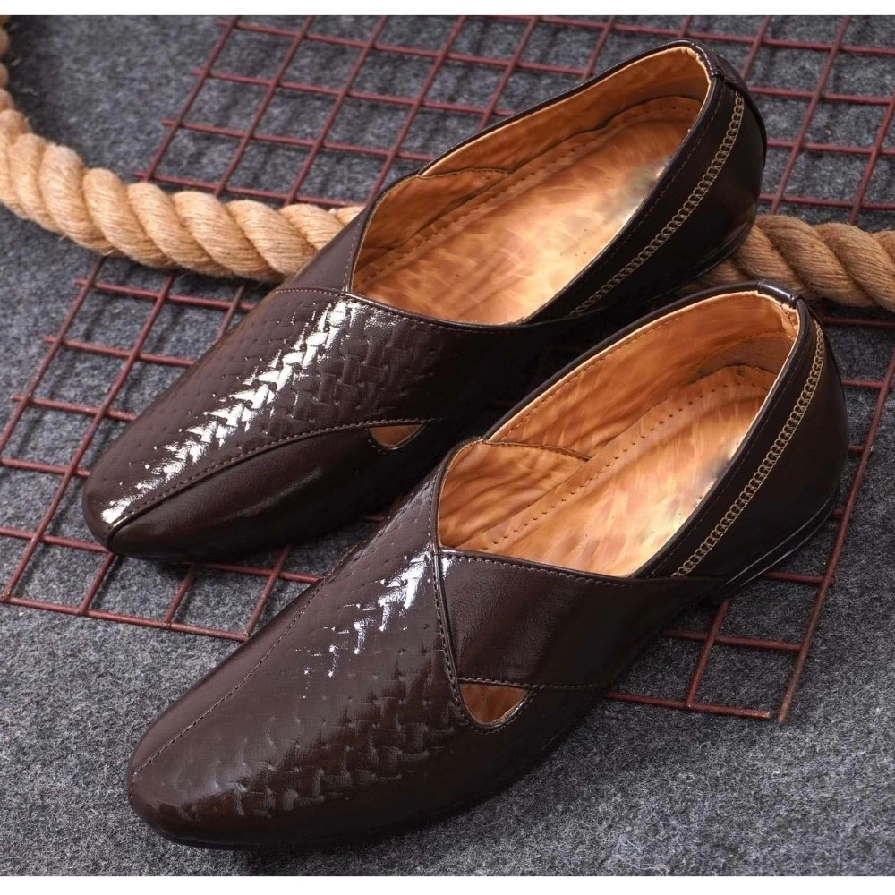 Men's Faux Leather Formal Shoes (Brown) Men's Faux Leather Formal Shoes (Brown)