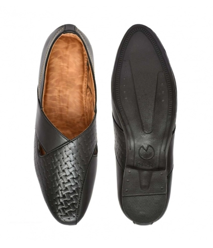 Men's Faux Leather Formal Shoes (Black)