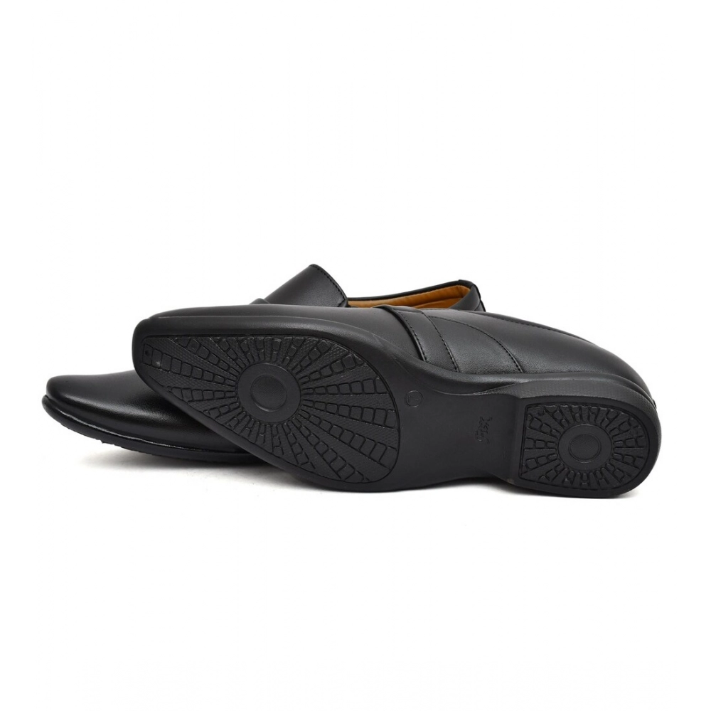 Men's Faux Leather Formal Shoes (Black)