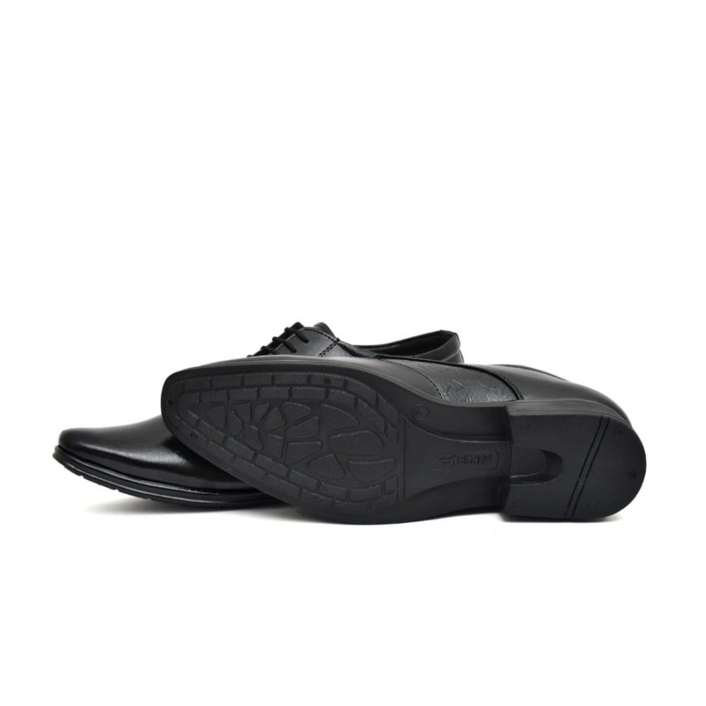 Men's Faux Leather Formal Shoes (Black)