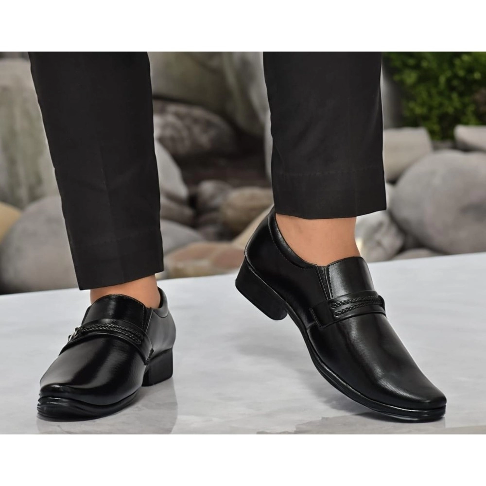 Men's Faux Leather Formal Shoes (Black) Men's Faux Leather Formal Shoes (Black)