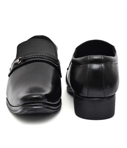 Men's Faux Leather Formal Shoes (Black)