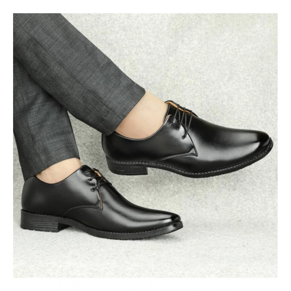 Men's Faux Leather Formal Shoes (Black) Men's Faux Leather Formal Shoes (Black)
