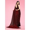 Women's Lycra Floral Saree With Unstitched Blouse (Maroon, 5.5 Mtr) Women's Lycra Floral Saree With Unstitched Blouse (Maroon, 5.5 Mtr)