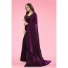 Women's Lycra Floral Saree With Unstitched Blouse (Wine, 5.5 Mtr) Women's Lycra Floral Saree With Unstitched Blouse (Wine, 5.5 Mtr)