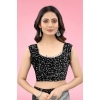 Women's Lycra Floral Saree With Unstitched Blouse (Grey, 5.5 Mtr) Women's Lycra Floral Saree With Unstitched Blouse (Grey, 5.5 Mtr)