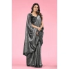 Women's Lycra Floral Saree With Unstitched Blouse (Grey, 5.5 Mtr) Women's Lycra Floral Saree With Unstitched Blouse (Grey, 5.5 Mtr)