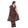 Women's Lycra Solid Saree With Unstitched Blouse (Brown, 5.5 Mtr) Women's Lycra Solid Saree With Unstitched Blouse (Brown, 5.5 Mtr)