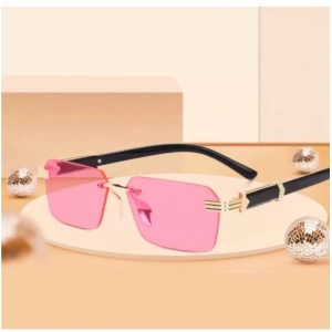 Generic Classic Unisex UV400 Protection Sunglasses (Pink)
